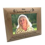 ukgiftstoreonline Sister Memorial Remembrance Photo Frame (4 x 6 Inch)