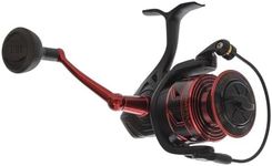 PENN Fishing Battle II & III Spinning Fishing Reel (All Models & Sizes), Black and Red, 4000 (BTLIII4000HS)