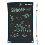 LCD Writing Tablet 8.5 Inch - NEWYES Whiteboard Bulletin Board Kitchen Memo Notice Fridge Board Refrigerator Daily Planner (Blue)