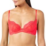 Gossard Women's Superboost Lace Non-Padded Plunge Bra, Pink (Diva Pink), 32G