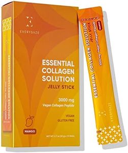 Essential Collagen Solution Mango Jelly Stick, 3000 mg Vegan Collagen Peptide, Vitamins & Minerals, On-The-Go Snack