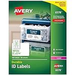 Avery 6578 Durable ID Labels,Laser,