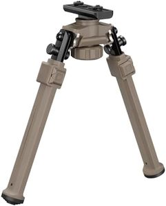 MidTen Tactical Bipod Compatible with M-Rail Bipod Rifle Bipod Swivel Tilt Sturdy Bipods for Rifles Height Adjustment Bipod for Hunting and Shooting (Flat Dark Earth, 7.8-10.6")