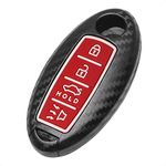 TANGSEN Smart Key Fob Case for INFINITI EX FX X G JX M Q QX SERIES for NISSAN ALTIMA COUPE ARMADA GT-R MAXIMA MURANO CROSS CABRIOLET PATHFINDER ROGUE SENTRA VERSA 4 Button Keyless Entry Remote Cover