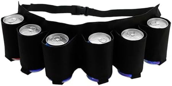 AQSQWQ Birra Regolabile Cintura,Cintura per Bottiglie di Birra in Nylon per Feste, adatta per campeggio, escursioni e riunioni all'aperto