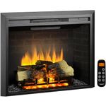 LegendFlame Carl 30" W Electric Fireplace Insert (EF263), Fireplace Heater 750/1500W, Fire Crackling Sound, Remote Control…