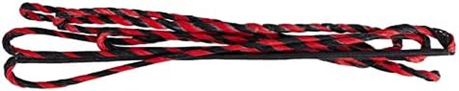 TOPARCHERY 57" Actual Length Mulcolor Flemish Fast Flight Plus Replacement Recurve Bowstring Bow String by Traditional Bow Archery Products (Black & Red)