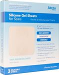 Silicone Gel Sheets for Scars 10cm x 10cm Three Sheets Per Box