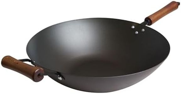 JOYCE CHEN Classic Series 14-Inch Preseasoned Carbon Steel Wok
