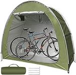 Bike Storage Tent Portable & Waterproof Bicycle Shed for 2 Bikes Heavy Duty Outdoor Bike Shelter Cover Backyard Storage