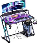 MOTPK Gaming Desk with Power Outlet