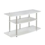 Convenience Concepts Designs-2-Go Wide 3-Tier TV Stand, White