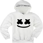 Marshmallow Candy Smile Gaming Hoodie (9-11 Years) White