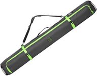 Tough Outfitters Ski Bag for Air Travel - Padded Ski Bags for Air Travel - Durable Luggage Case for Skis - Premium Snow Equipment Gear Carrier - 170 cm