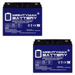 Mighty Max Battery 12V 22AH GEL Battery for Pride Mobility Revo Scooter - 2 Pack