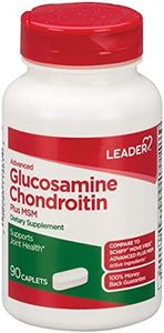 Leader Advanced Glucosamine Chondroitin Plus MSM, Dietary Supplement, Compare to Schiff Move Free Advanced + MSM Active Ingredient 90 Caplets
