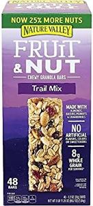 Nature Valley Chewy Fruit and Nut Granola Bars, Trail Mix Snack Bars, 48 ct, 57.6 OZ