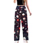 Christmas Pyjamas Womens Pyjamas Cat Fluffy Pyjamas Bottoms Cute Anime Flannel Pyjamas Soft Comfy Lounge Pants Plus Size Pj Bottoms Lounge Wear