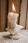 THE UMBRELLA STORE David Sculpture Candle Unscented, 100% Natural Soy Wax