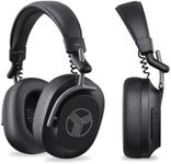 TREBLAB U5 Active Noise Cancelling Headphones Over-Ear, Wireless Bluetooth 5.3 Headphones with Mic, 65-Hr Battery, Hybrid ANC, Multipoint, Deep Bass, IPX4, Foldable for Travel, Work, Commute, Gym