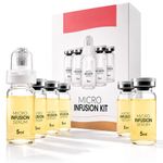 Micro Infusion System for Face, Micro Needling Roller Microneedling Face Serum for Women, Microinfusion Kits Easy At-Home Anti-Ageing with Multi Peptide & Hyaluronic Smoothes Wrinkles & Fine Lines