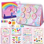 Girls Toys Age 3-7, Luckades Preschool Learning Books for 3-7 Year Old Kids Fun Toys Birthday Gift for 3-7 Year Old Girls Toddler Activities Unicorn Toys for Girls Age 3-7