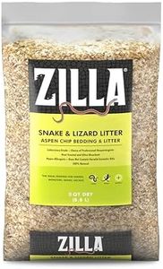 Zilla Snake and Lizard Litter Substrate, Made with Aspen Chips, Ultra Absorbent Bedding, Easy to Clean, 8 Quarts