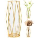 Gold Glass For Vase