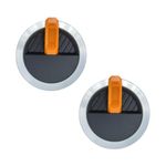 Gas Griddle Orange Knob Replacement for Blackstone Griddle 17" 22" 28" 36" Griddle, for Blackstone Flat Top Grill replacement walmart knobs,2-Pack