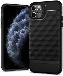 CASEOLOGY by Spigen Parallax Back Cover Case Compatible with iPhone 11 Pro (Thermoplastic polyurethane and PC | Matte Black)