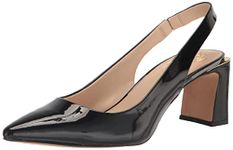 Vince Camuto Women's Hamden Slingback Pump, Black Pat, 7