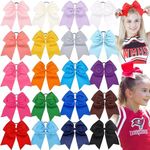 JOYOYO 20Pcs 8" Large Cheer Bows fo