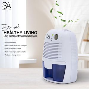 SA Products Dehumidifier, 500ml – Compact White Moisture Absorber