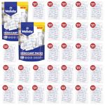 Wallaby 2 gram (500 Packets) Food Safe Pure White Silica Gel Desiccant Dehumidifier Packs - Rechargeable & Coated Moisture Absorbers - Protects Against Moisture Damage - (Packed in 100x Sets of 5)