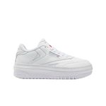 Reebok,Womens,Club C Extra,FTWWHT/FTWWHT/PUGRY3,9