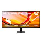 LG UltraWide Monitor (34U601) 34-inch 21:9 Curved 1800R UltraWide™ QHD (3440x1440) FreeSync Premium Display, sRGB 99%, HDR10 tilt Stand, 120Hz Refresh Rate
