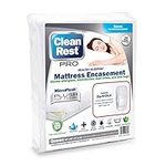 Clean Rest Pro Waterproof, Allergy and Bed Bug Blocking Mattress Encasement, Queen