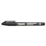 Tracer Fine-Point Permanent Construction Marker (1-2mm Bullet Point General-Purpose Marker with quick-drying ink) – Black