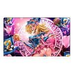 Mlikemat New Playmat Dark Magician Girl TCG CCG Trading Card Game Mat with Zones + Free Bag