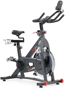 Sunny Health & Fitness Smart Pro Indoor Cycling Exercise Bike, Felt Resistance and Belt Drive with Bluetooth Connectivity and SunnyFit® App - SF-B901SMART