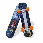 Jaspo Battle Field 26"x 6.25" Inches Fiber Beginner Skateboard for 8 yrs & Above (Battle Field) Polyvinyl Chloride Multicolor uk