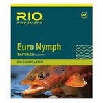 RIO Products Fly Fishing Euro Nymph with Tippet Ring Leaders, Clear