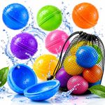 TWOO The wise old owl Aqua Bomb Water Balloons For Kids | Reusable Splashy Fun Water Balloons Perfect For Gifting | Games | Swimming Pool Parties | Beaches | Holi | Environment Friendly | Pack of 6