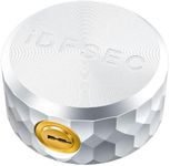 iDFSEC Heavy Duty Aluminum Puck Lock – Hidden Shackle High Security Padlock for Trailers, Trucks, Vans, Containers & Storage Units (4 Keys)