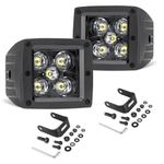 YCHOW-TECH LED Cubes 2PCS 3 Inch 100W LED Light Bar CREE LED Light Pods Spot Beam Square Driving Lights 10000LM Off Road Fog Lights Reverse Light LED Ditch Lights for Trucks UTV SUV Off Road Boat