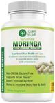 Moringa Capsules, 180 Vegan Pure Oleifera Leaf Powder Pills, 1200mg Per Serving, Non-GMO and Gluten-Free Supplement, 3 Months Supply, Immune System Support, Metabolism and Energy Booster