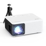 Mini Projector with 2.4G WiFi, Native 720P Bluetooth Portable Projector, Phone Projector for Home Theater, Compatible with iOS/Android/HDMI/Fire Stick (Tripod included)