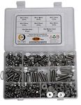 Epi-Torque; The Epic Torque #Doityourself Metric M6 Stainless Alloy Steel 202 Grade Full Threaded Hex Bolts Nuts and Washer Assortment Kit Set with Storage Box Pack of 370 Pcs