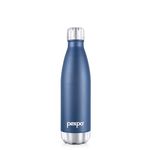 PEXPO Electro 24 Hrs Hot & Cold ISI Certified Flask | Stainless Steel Water Bottle - 500ml Denim Blue | Thermoflask | Office Bottle | Workout | Travelling | Home | Adults & Kids