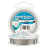 BENECREAT 73m 0.38mm 7-Strand Nylon Coated Craft Jewelry Beading Wire Tiger Tail Beading Wire for Necklaces Bracelets Ring, LightGrey